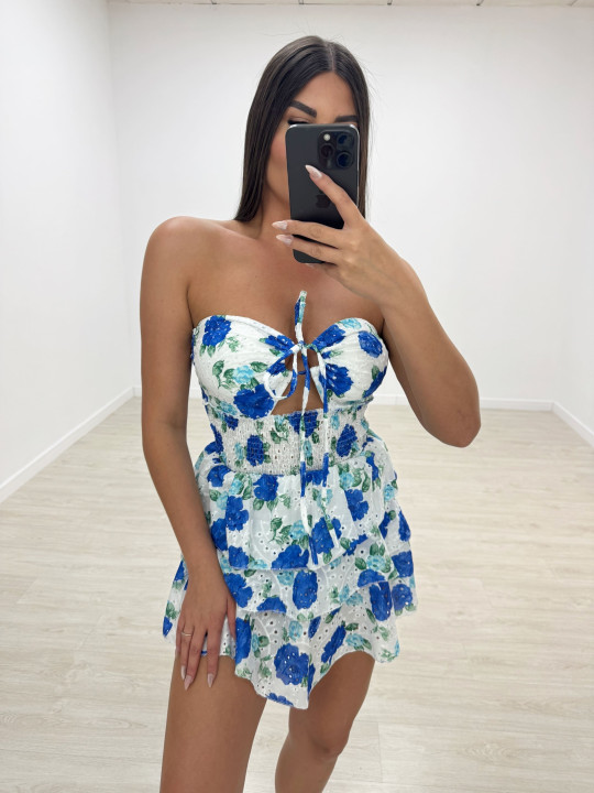 VESTIDO IBIZA AZUL AÑIL VESTIDO IBIZA AZUL AÑIL